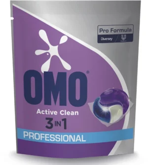 Omo Professional Pro Formula Active Clean 3 in 1 wasmiddel, pak van 80 capsules — wasproduct