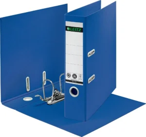 Leitz Recycle 180° ordner, rug van 8 cm, blauw — ordners uit kunststof