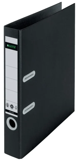 Leitz Recycle ordner, rug van 5 cm, zwart — ordners uit kunststof