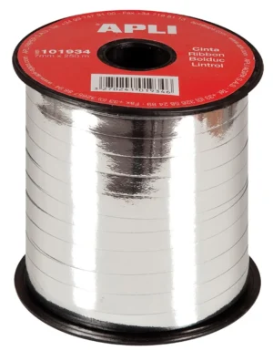 Apli sierlint 7 mm x 250 m, zilver