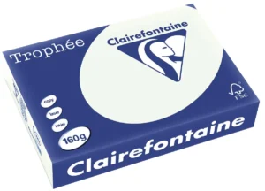 Pak Clairefontaine Trophée Pastel gekleurd papier A4 van 160 g/m² in lichtgroen, 250 vel