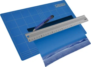 Desq snijmat, 3-laags, blauw, ft 30 x 45 cm — detail 2