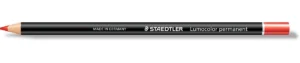 Staedtler potlood Lumocolor permanent glasochrom, rood — grafietpotlood