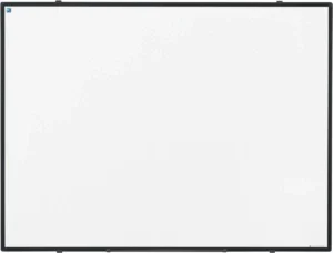 Smit Visual Softline whiteboard, emaille, magnetisch, zwart profiel, 120 x 90 cm