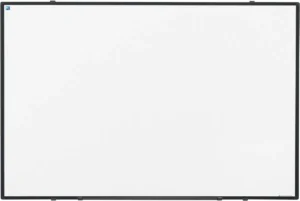 Smit Visual Softline whiteboard, gelakt staal, magnetisch, zwart profiel, 90 x 60 cm