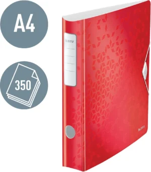 Leitz WOW ordner Active rug van 6,5 cm, rood — detail 2
