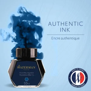 Waterman vulpeninkt 50 ml, blauw (Mysterious) — detail 2