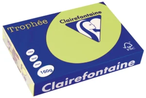 Clairefontaine Trophée Pastel, gekleurd papier, A4, 160 g, 250 vel, golfgroen