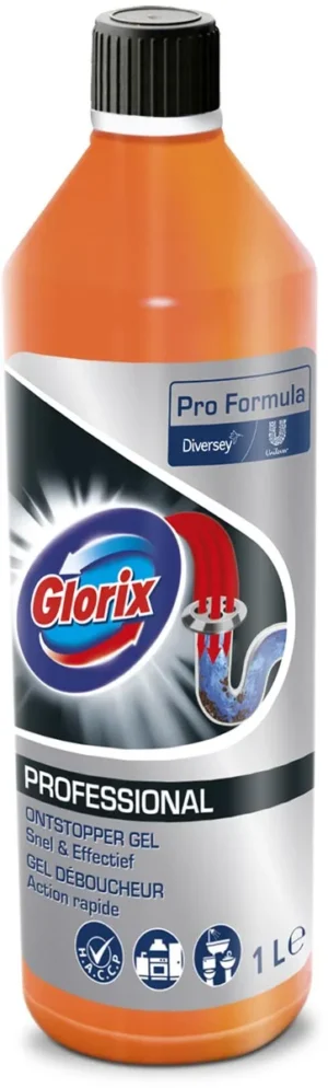Glorix ontstopper, flacon van 1 l — reinigingsproduct