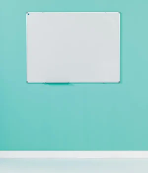 Smit Visual whiteboard, emaille, magnetisch, 90 x 60 cm — detail 2