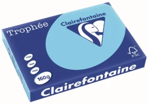 Pak Clairefontaine Trophée Pastel gekleurd papier A3 van 160 g/m² in helblauw