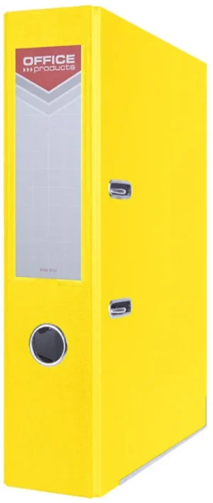 OFFICE products ordner, voor A4, uit karton, rug van 7,5 cm, geel — ordners uit karton