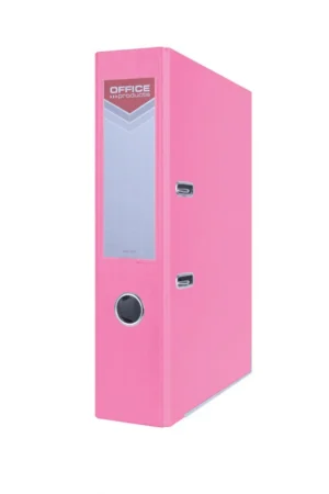 OFFICE products ordner, voor A4, uit karton, rug van 7,5 cm, roze — ordners uit karton