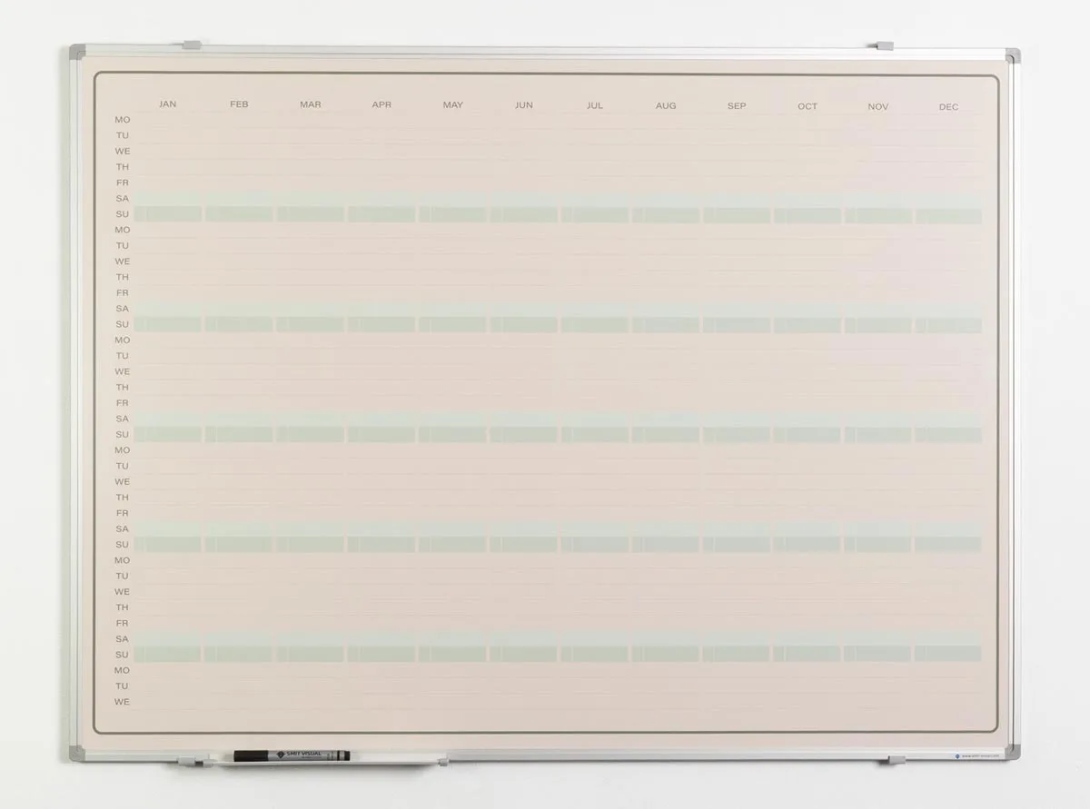 Smit Visual jaarplanner Elegance, magnetisch, ft 90 x 120 cm — planbord