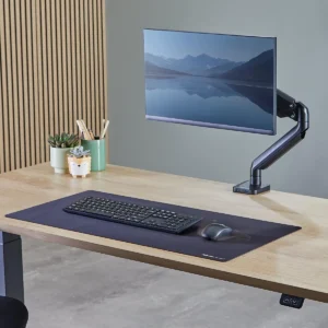 Fellowes Breyta bureauonderlegger en muismat, ft 80 x 40 cm, zwart — detail 2