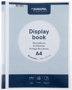 Europel showalbum Opus Frontview, ft A4, PP, 20 tassen, wit