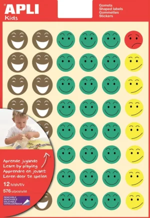Apli Kids beloningsstickers Happy Smile, blister met 576 stickers — fantasiesticker