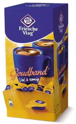 Friesche Vlag Goudband koffiemelk, cupjes van 7 ml, doos van 200 stuks — detail 2