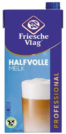 Friesche Vlag Langlekker koffiemelk, pak van 1 liter, halfvolle melk — drank en eetwaren