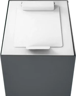 V-Part top met klep voor modulaire afvalbak 60 l, wit — detail 2