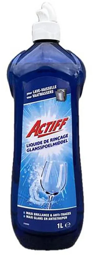 Actiff glanspoelmiddel voor vaatwasser, fles van 1 liter — afwasproduct