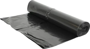 Vuilniszak ft 60 x 80 x 0.02 cm, zwart, HDPE, 20 x rol van 20 stuks — detail 2