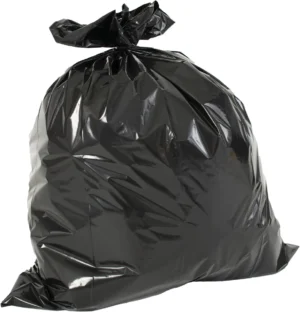 Vuilniszak ft 60 x 80 x 0.02 cm, zwart, HDPE, 20 x rol van 20 stuks — toebehoren voor vuilnisbakken