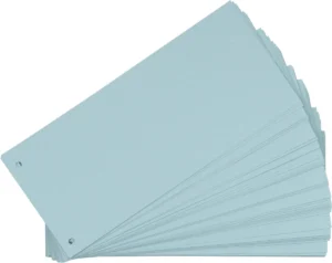 Oxford verdeelstroken 24 x 10,5 cm, 2-gaats, blauw, 100 stuks — detail 2