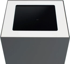 V-Part top voor modulaire afvalbak 85 l en 90 l, wit — toebehoren voor vuilnisbakken