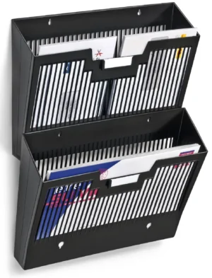 CEP First wandfolderhouder horizontaal, 1 vak, zwart