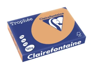 Clairefontaine Trophée Pastel, gekleurd papier, A4, 120 g, 250 vel, mokkabruin — detail 2