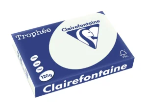 Clairefontaine Trophée Pastel, gekleurd papier, A4, 120 g, 250 vel, lichtgroen — detail 2