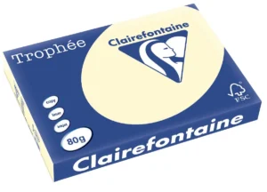 Pak Clairefontaine Trophée Pastel gekleurd papier A3 van 80 g/m² in crème, 500 vel
