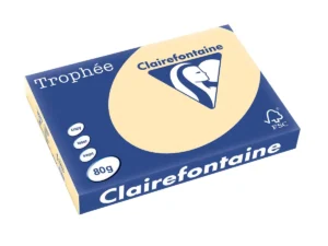 Pak Clairefontaine Trophée Pastel gekleurd papier A3 van 80 g/m² in de kleur gems