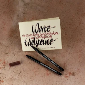 Edding Calligraphy Pen e-1255 etui van 3 stiften in geassorteerde schrijfbreedtes — detail 2