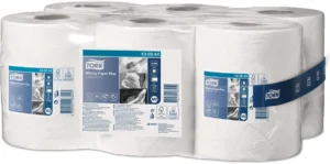 Tork Wiping Plus poetspapier, centerfeed, 2-laags, systeem M2, pak van 6 stuks — detail 2