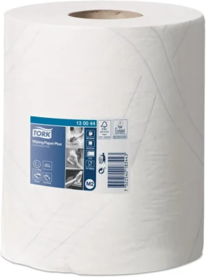 Tork Wiping Plus poetspapier, centerfeed, 2-laags, systeem M2, pak van 6 stuks — handdoeken en dispensers