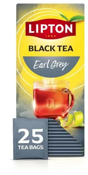 Lipton thee Feel Good Selection, Earl grey , doos van 25 zakjes — drank en eetwaren
