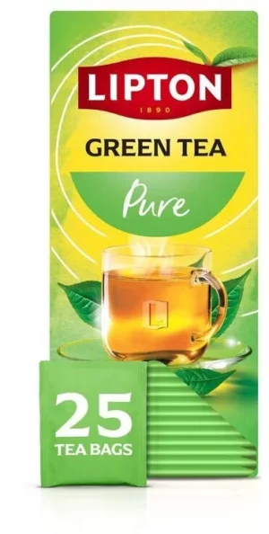 Lipton thee Feel Good Selection, Groene thee, doos van 25 zakjes — drank en eetwaren