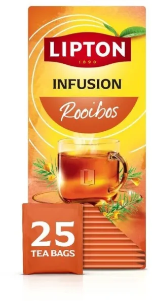 Lipton thee Feel Good Selection, Rooibos, doos van 25 zakjes — drank en eetwaren