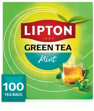 Lipton thee Feel Good Selection, Groene thee munt, doos van 100 zakjes — drank en eetwaren