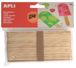 Apli jumbo houten sticks, blister met 40 stuks — knutsel- en decoratiemateriaal