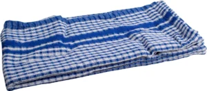 Handdoek, ft 50 x 70 cm, gewafeld, blauw, pak van 3 stuks — handdoeken en dispensers