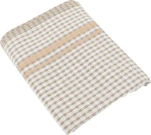 Handdoek, ft 50 x 70 cm, gewafeld, beige, pak van 3 stuks — handdoeken en dispensers