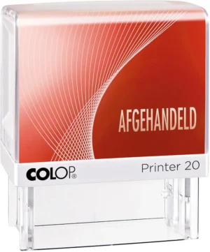 Colop tekststempel Printer 20, AFGEHANDELD — formulestempel
