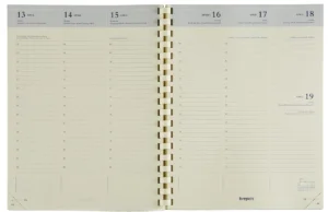 Brepols Timing vulling 2027, spiraalgebonden agenda-inleg met crèmekleurig papier