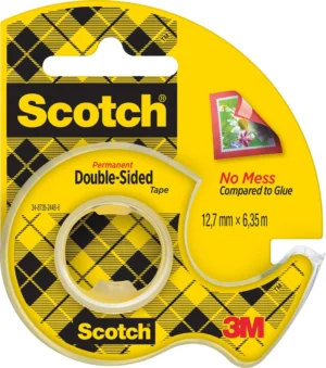 Scotch dubbelzijdige tape 12,7 mm x 6,3 m, dispenser + rolletje — dubbelzijdige plakband