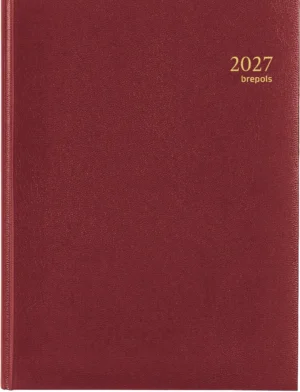 Brepols Timing Lima agenda 2027 met bordeaux kunstlederen kaft