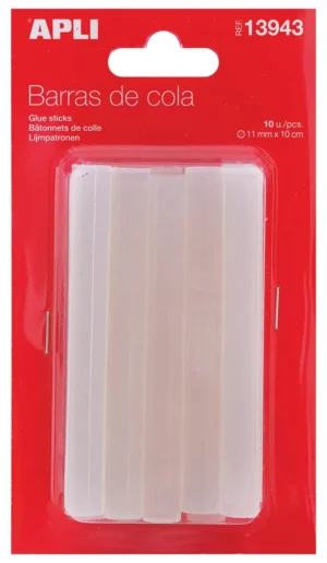 Apli transparante lijmpatronen 11 mm, blister met 10 stuks