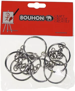 Bouhon sleutelring, 25 mm, blister van 8 stuks — sleutelkastjes en -hangers